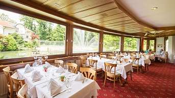 Tropenpflanzen Restaurant Runder Tisch ohne Person ergebnis